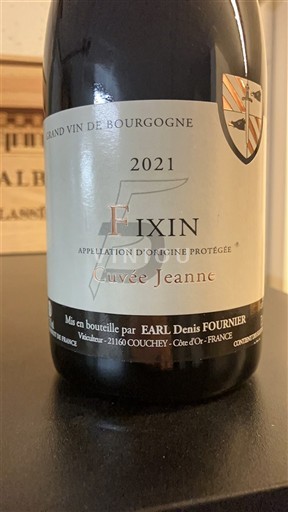 Burgundija Fixin EARL Denis Fournier Jeanne 2021