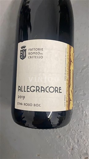Sicilia Etna Fattorie Romeo del Castello Allegracore 2019
