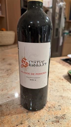 Burdeos Lalande-de-Pomerol Château Sergant 2014