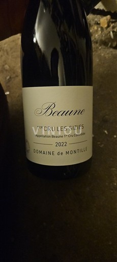Burgundi Beaune Premier Cru Domaine Montille 1er Cru Les Sizies 2022
