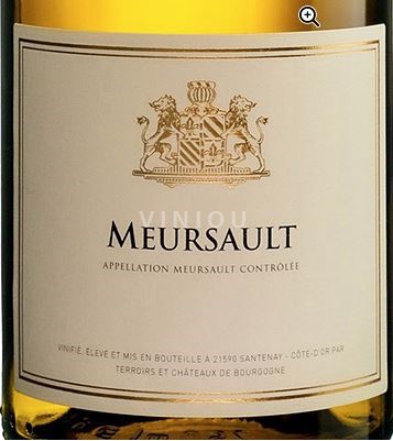 Vinhos Blanc sec Château Terroirs et Châteaux de Bourgogne 2018 França Borgonha Meursault AOC