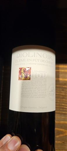 Valais Không được chỉ định Gregor Kuonen, Salquenen Diolinoir élevé en fût de chêne 2023