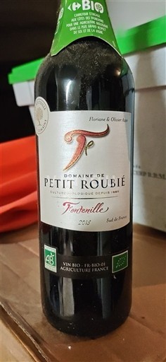 Languedoc Not Specified Domaine Petit Roubié Fontenilles 2018