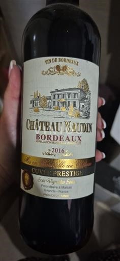 Bordeaux Château Naudin Prestige 2016
