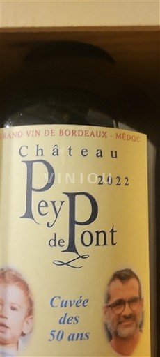 Bordeaux Médoc Château Pey de Pont des 50 ans 2022