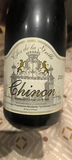 Vale do Loire Chinon Clos de la Grille 2020