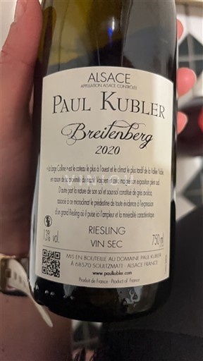 Alsace Paul Kubler Breitenberg 2020