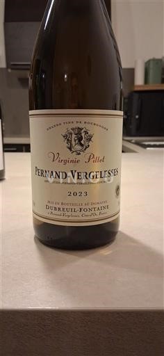 Vinhos Blanc sec Virginie Pilet Dubreuil-Fontaine 2023 França Borgonha Pernand-vergelesses AOC