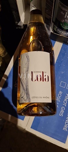 Rhônen laakso Côtes-du-rhône Domaine Lola 2023