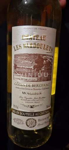 Lounais-Ranska Côtes-de-bergerac Château Les Bardoulets 2016