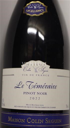 Borgoña No especificado Maison Colin Seguin Pinot noir - Le Téméraire 2022