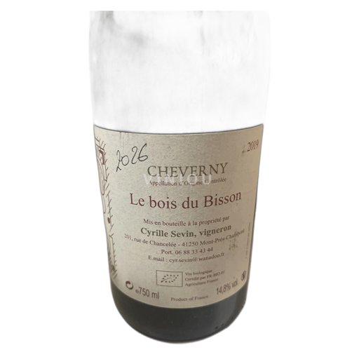 Vale do Loire Cheverny Le bois du Bisson 2019