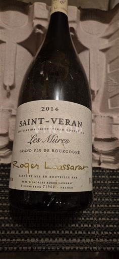 Borgoña Saint-Véran Roger Lassarat Les Mûres 2014