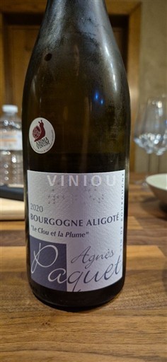 Bourgogne Bourgogne Aligoté Agnès Paquet Le Clou et la Plume 2020