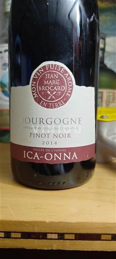 Bourgondië Bourgogne Jean-Marc Brocard ICA-ONNA 2014