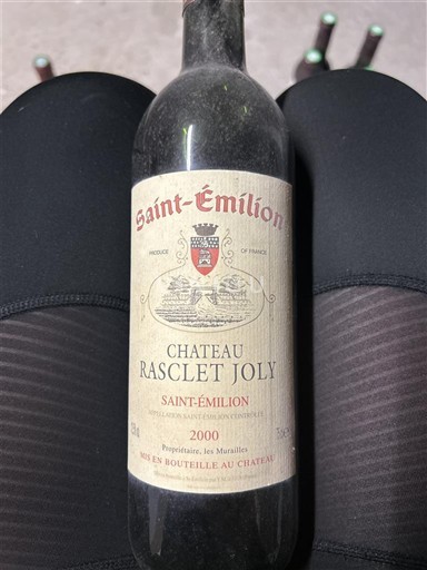 Bordeaux Saint-Émilion Château Rasclert Joly 2000