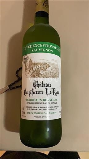 Burdeos Bordeaux blanco Château Rousseau Le Roc Exceptionnelle Sauvignon Sin añada