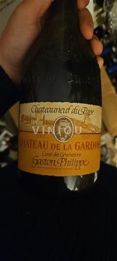 Rhône Valley Châteauneuf-du-Pape Château La Gardine des Générations Gaston Philippe 2007