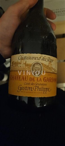 Rhône Valley Châteauneuf-du-Pape Château La Gardine des générations Gaston Philippe 2007