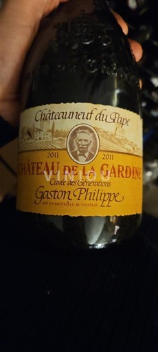 Rhône Valley Châteauneuf-du-Pape Château La Gardine des Générations Gaston Philippe 2011