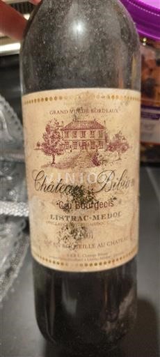 Bordeaux Listrac-Médoc Cru Bourgeois Château Bibian 2001
