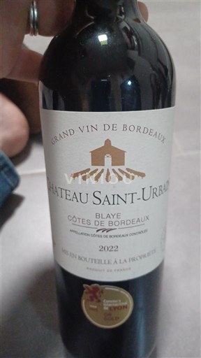Bordeaux Blaye-côtes-de-bordeaux Château Saint-Urbain 2022