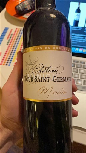 Bordeaux Moulis-en-Médoc Château Tour Saint-Germain Moulin Ei vuosikertaa