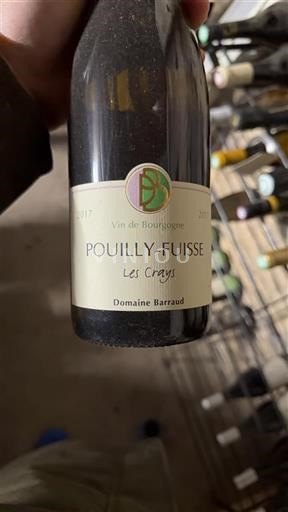 Burgundi Pouilly-fuissé Domaine Barraud Les Crays 2017