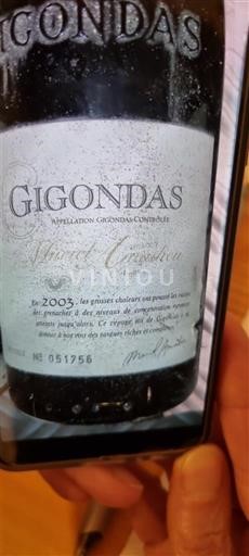 Rona dolina Gigondas Domaine Saint Gayan 2003