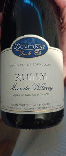 Burgundija Rully Duvernay Père et Fils Meix de Pellerey 2023