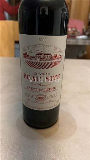Burdeos Saint-Estèphe Cru Bourgeois Château Beau-Site 2008