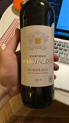 Burdeos Bordeaux Château Vrévalois 2019