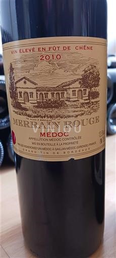 Burdeos Médoc Merrain Rouge 2010