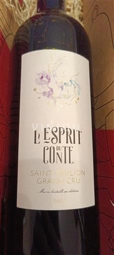 Bordeaux Saint-Émilion Grand Cru Grand Cru L'Esprit du Conte 2022