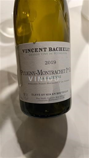 Bourgogne Puligny-montrachet Premier Cru Vincent Bachelet La Garenne 2019