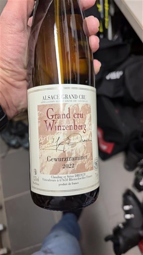 Alsazia Non specificato Grand Cru Claudine et Sylvain BRESCH Grand cru Winzenberg Gewurztraminer 2022