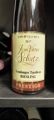 Alsacia Jean Victor Schutz Riesling vendanges tardives 2017