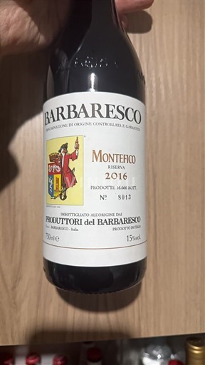 Piamonte Barbaresco Produttori del Barbaresco Riserva Montefico 2016