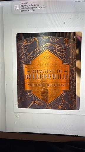 Rhône Valley Côtes-du-Rhône Domaine Bellefeuille Prestige 2022