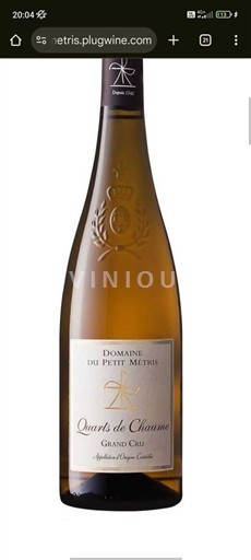 Thung lũng sông Loire Quarts de Chaume Grand Cru Domaine Petit Métris 2010