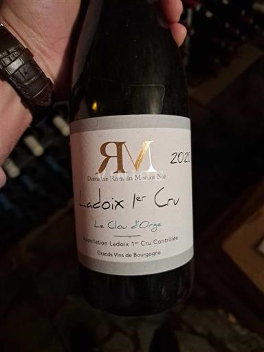 Borgoña No especificado Premier Cru Domaine Romain Moniot-Nié Le Clou d'Orge 2020