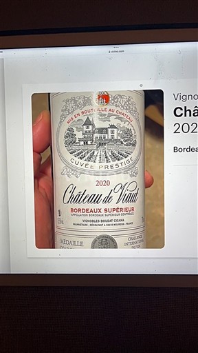 Burdeos Bordeaux superior Château Viaut Prestige 2020
