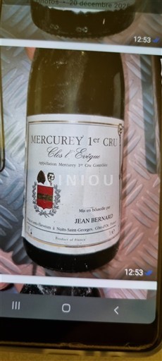 Borgoña No especificado Premier Cru Jean Bernard Clos l'Evêque 2008