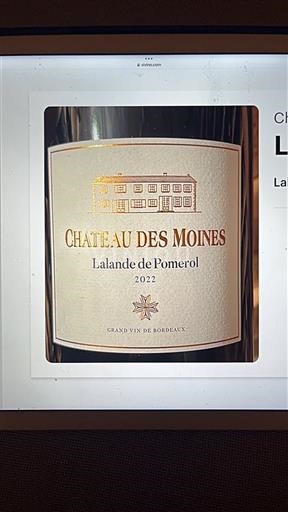 Burdeos Lalande-de-Pomerol Château S Moines 2022