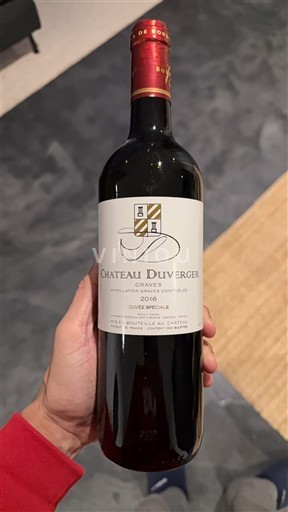 Bordeaux Graves Château Verger Spéciale 2016