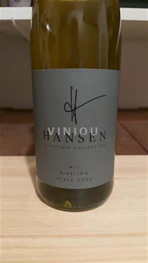 Palatinat Pfalška Hansen N°1 Riesling 2023