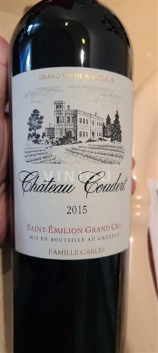 Bordeaux Saint-Émilion Château Coudert Grand Cru 2014