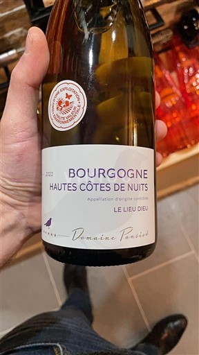Borgogna Hautes Côtes de Nuits Domaine Pansiot Le Lieu Dieu 2021