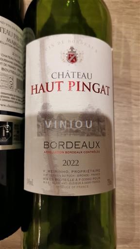 Bordeaux Château Haut Pingat 2022