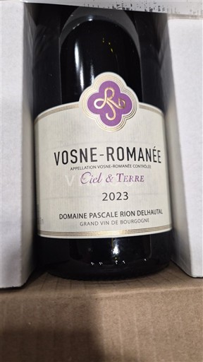 Bourgogne Vosne-romanée Domaine Pascale Rion Delhautil Ciel & Terre 2023